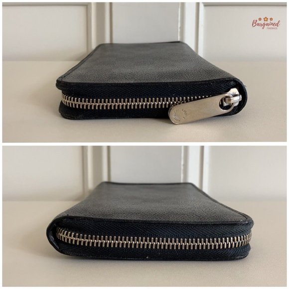 Authentic Louis Vuitton Damier Graphite Canvas Zippy Organizer Large Wallet - Picture 6 of 12